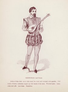 Shakespearovo Zkrocení zlé ženy: Hortenzie, 2. šaty (obrázky) od English School