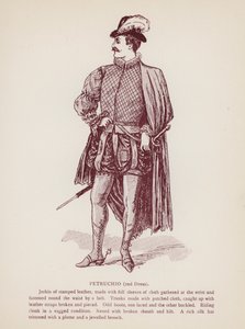 Shakespearovo Zkrocení zlé ženy: Petruchio, 2. šaty (litho) od English School