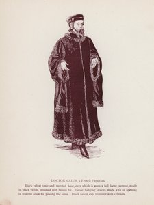 Shakespearovy Veselé paničky z Windsoru: Doktor Caius, francouzský lékař (litho) od English School