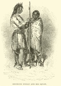 Shoshone Indian a jeho Squaw od English School