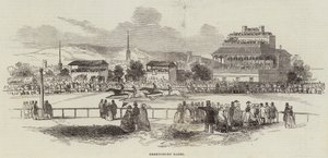 Shrewsbury Races (rytina) od English School