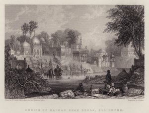 Svatyně Raiman Shah Doola, Ellichpur (barevné lito) od English School
