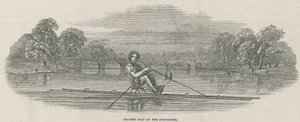 Siamská loď na Serpentine, Hyde Park, Lon od English School