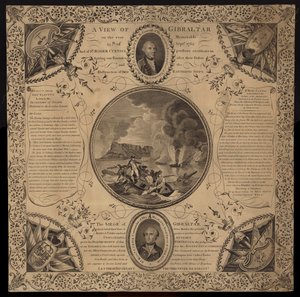 Obléhání Gibraltaru, 1779-1783 od English School