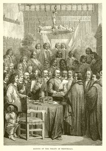 Podepsání vestfálské smlouvy od English School