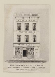 Silk Mercer, Flint Ray & Co, obchodní karta od English School