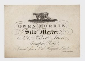 Silk Mercer, Owen Morris, vizitka od English School