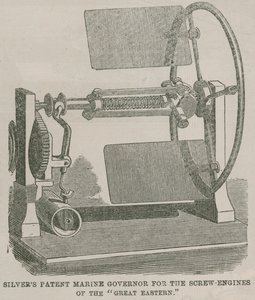 Silvers patent námořní guvernér pro šroubové motory Great Eastern od English School