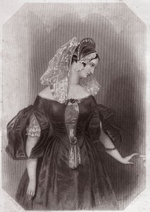 Silvia (Dva gentlemani z Verone) v – „“ Galerii žen Shakespearových, sbírka čtyřiceti pěti vážných portrétů raných londýnských umělců, obohacená kritickými a literárními poznámkami“““ kolem roku 1838 – z „“ Galerie of the ženy ze Shakespeara od English School