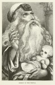 Simeon v chrámu od English School