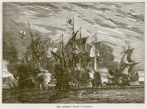 Sir Andrew Woods Victory, ilustrace z The Sea od F. Whympera od English School