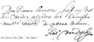 Sir Antonio Van Dyke, (malíř) od English School