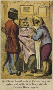 Sir Claude Scratch zavolá holiče Frizzle Froga od English School