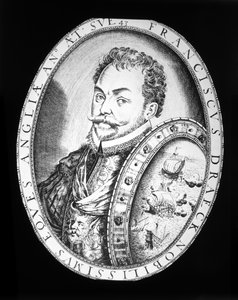 Sir Francis Drake (rytina) od English School