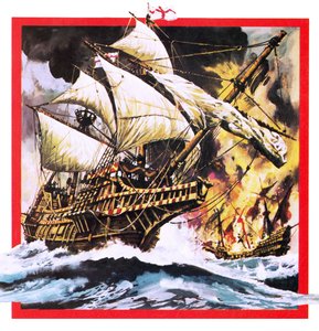 Sir Francis Drake je The Golden Hind od English School