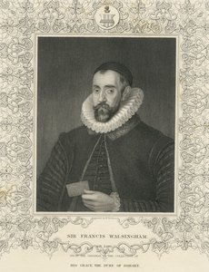 Sir Francis Walsingham (rytina) od English School
