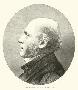 Sir George Gilbert Scott, RA (rytina) od English School