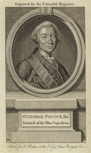 Sir George Pocock, rytíř, admirál Modré eskadry od English School
