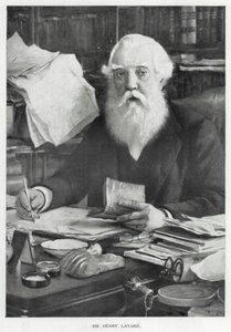 Sir Henry Layard (litografie) od English School
