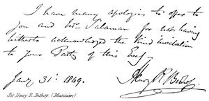Sir Henry R Bishop , (hudebník) od English School
