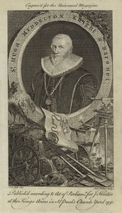 Sir Hugh Myddelton, rytíř a baronet od English School