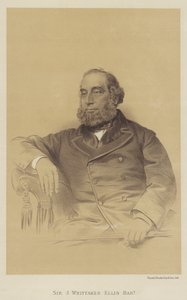 Sir J Whittaker Ellis, Baronet (litho) od English School