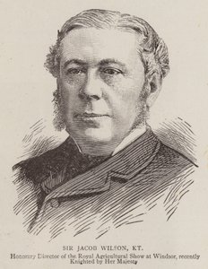 Sir Jacob Wilson, KT (rytina) od English School