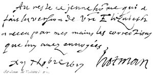 Sir Jean de Villiers Hotman od English School