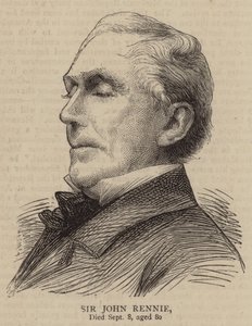 Sir John Rennie (rytina) od English School