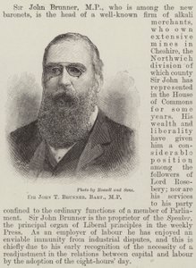 Sir John T Brunner, Baronet, MP (rytina) od English School