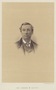 Sir Joseph W Chitty (litho) od English School