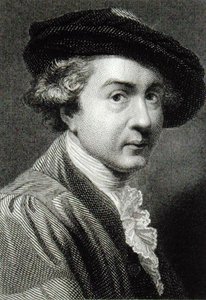 Sir Joshua Reynolds (1723-92) (rytina) od English School