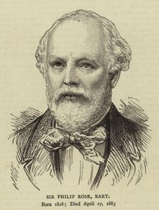 Sir Philip Rose, Baronet od English School