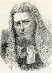 Sir Richard Paul Amphlett (1809-83) z Ilustrovaných londýnských zpráv 7. února 1874 od English School