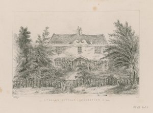 Chata sira Richarda Steela, Haverstock Hill (rytina) od English School