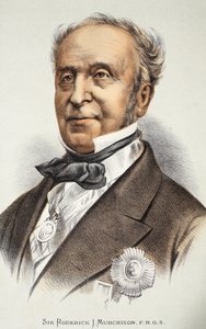 Sir Roderick Murchison, ilustrace z Obrazového vydání života a objevů Davida Livingstona od J. Ewinga Richieho, pub. od A. Fullarton & Co., 1876 od English School
