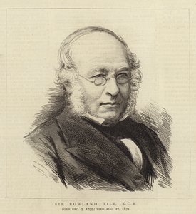 Sir Rowland Hill, KCB (rytina) od English School