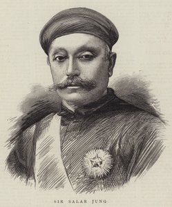 Sir Salar Jung (rytina) od English School