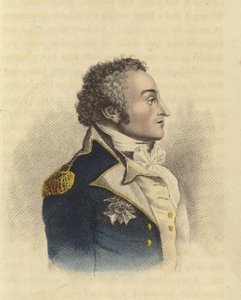 Sir Sidney Smith, britský admirál (barevná rytina) od English School