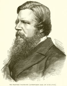 Sir Stafford Northcote (potom hrabě z Iddesleigh) od English School