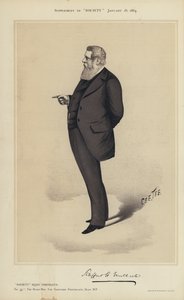 Sir Stafford Northcote, MP (barevná lito) od English School