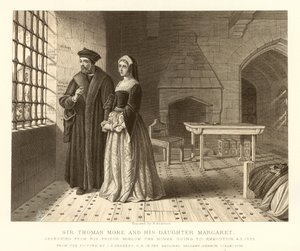 Sir Thomas More a jeho dcera Margaret od English School