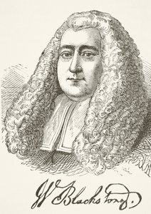 Sir William Blackstone, z „Národní a domácí historie Anglie“ od Williama Hickmana Smith Aubrey (1858-1916), vydaný v Londýně, kolem roku 1890 od English School