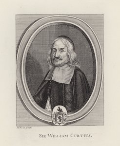 Sir William Curtius (rytina) od English School