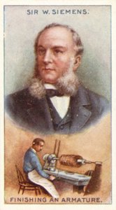 Sir William Siemens, dokončovací armaturu od English School