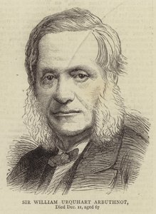 Sir William Urquhart Arbuthnot (rytina) od English School