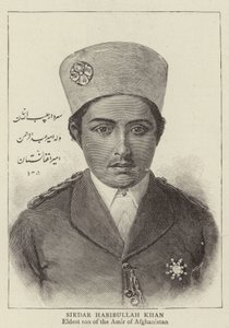 Sirdar Habibullah Khan (rytina) od English School