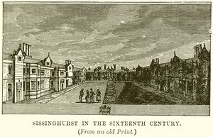 Sissinghurst v šestnáctém století od English School