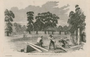 Místo budovy pro Velkou výstavu z roku 1851 od English School