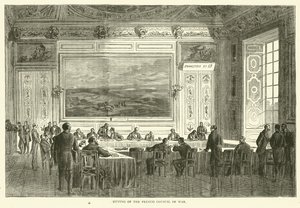 Zasedání francouzské válečné rady, leden 1871 od English School